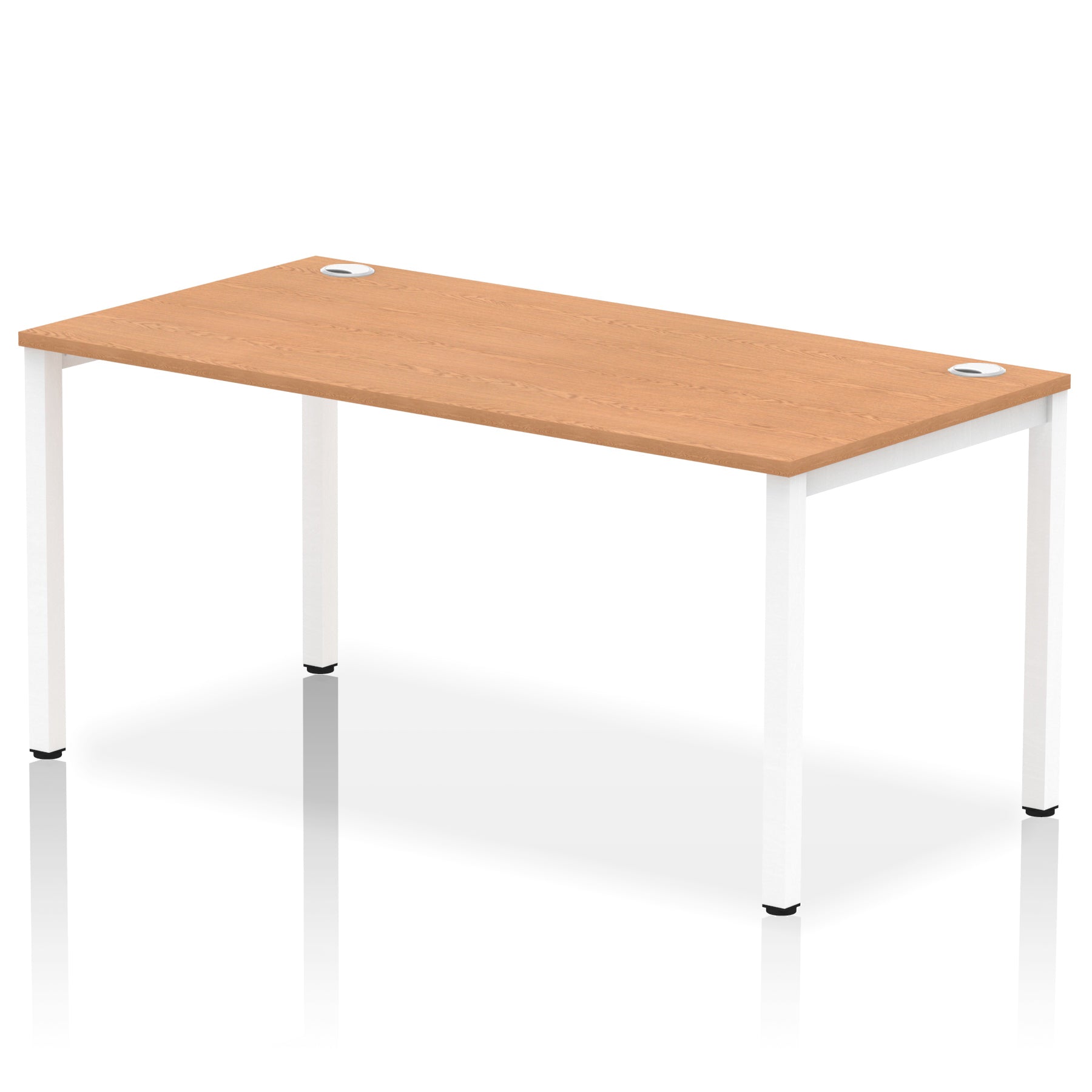 Impulse Single Starter Bench Desk – Office Workstation, 1200–1800mm Width, Multiple Top & Frame Colours, Durable MFC, Self-Assembly, 10 Year Warranty