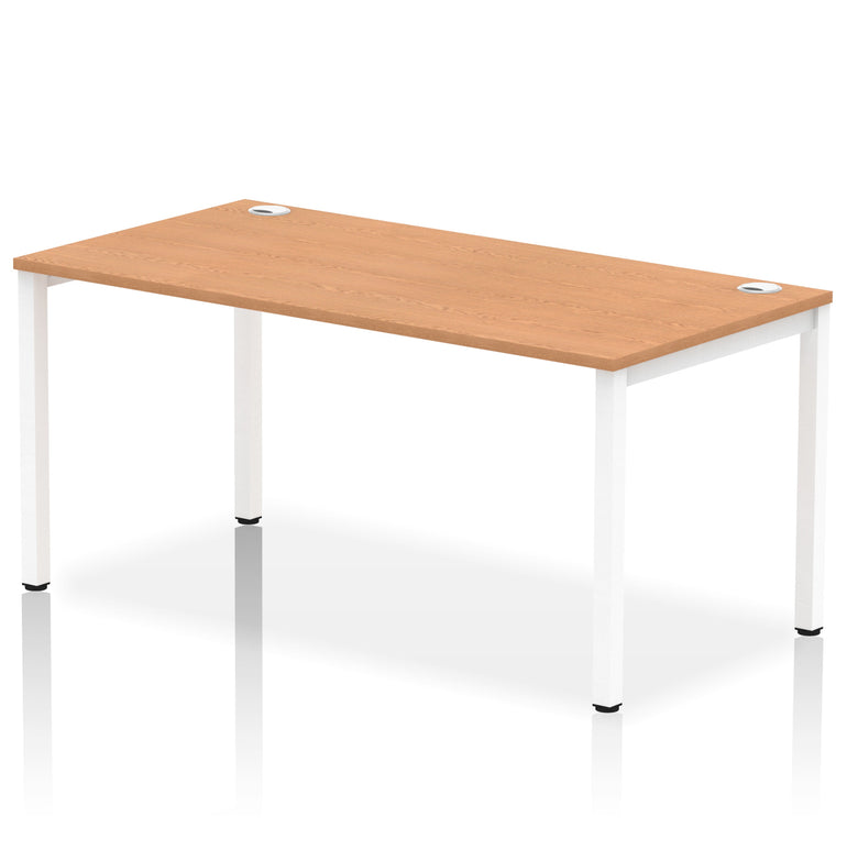 Impulse Single Starter Bench Desk – Office Workstation, 1200–1800mm Width, Multiple Top & Frame Colours, Durable MFC, Self-Assembly, 10 Year Warranty