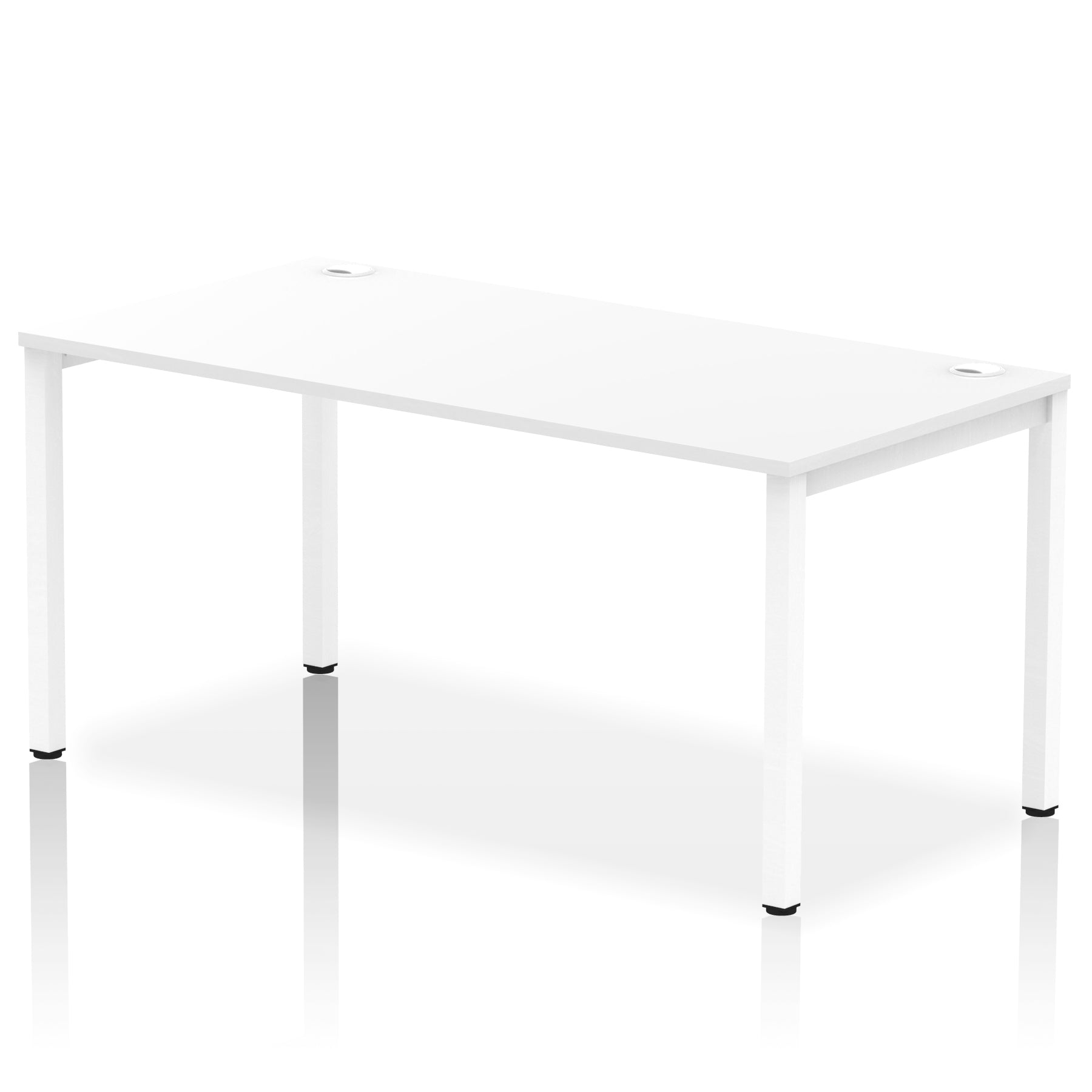 Impulse Single Starter Bench Desk – Office Workstation, 1200–1800mm Width, Multiple Top & Frame Colours, Durable MFC, Self-Assembly, 10 Year Warranty