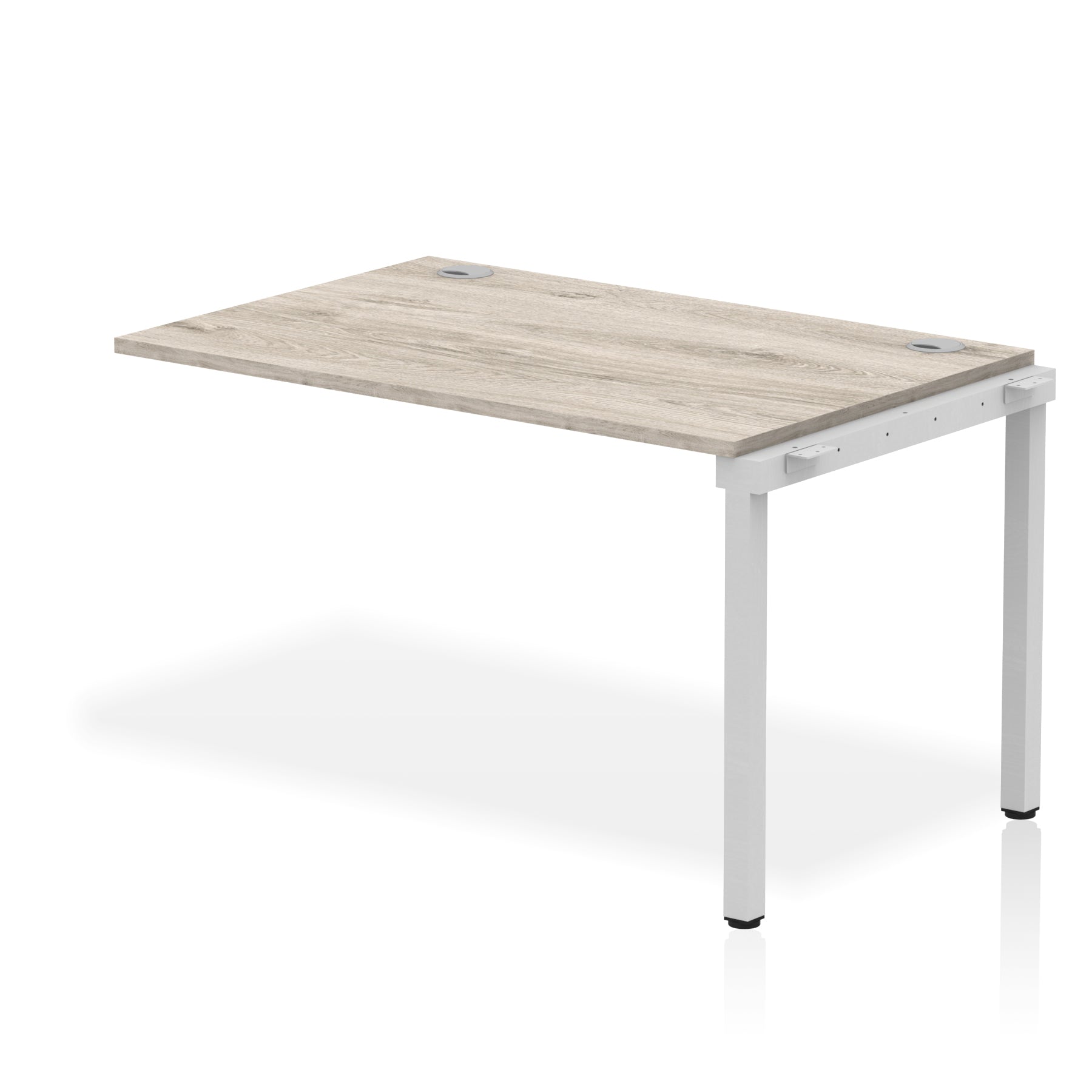 Impulse Single Row Bench Desk Extension Kit, 1200-1800mm, Multiple Desktop & Frame Colours, MFC, Self-Assembly, 10 Year Warranty