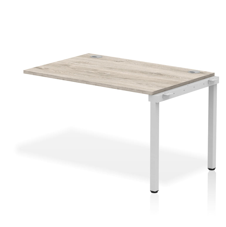 Impulse Single Row Bench Desk Extension Kit, 1200-1800mm, Multiple Desktop & Frame Colours, MFC, Self-Assembly, 10 Year Warranty
