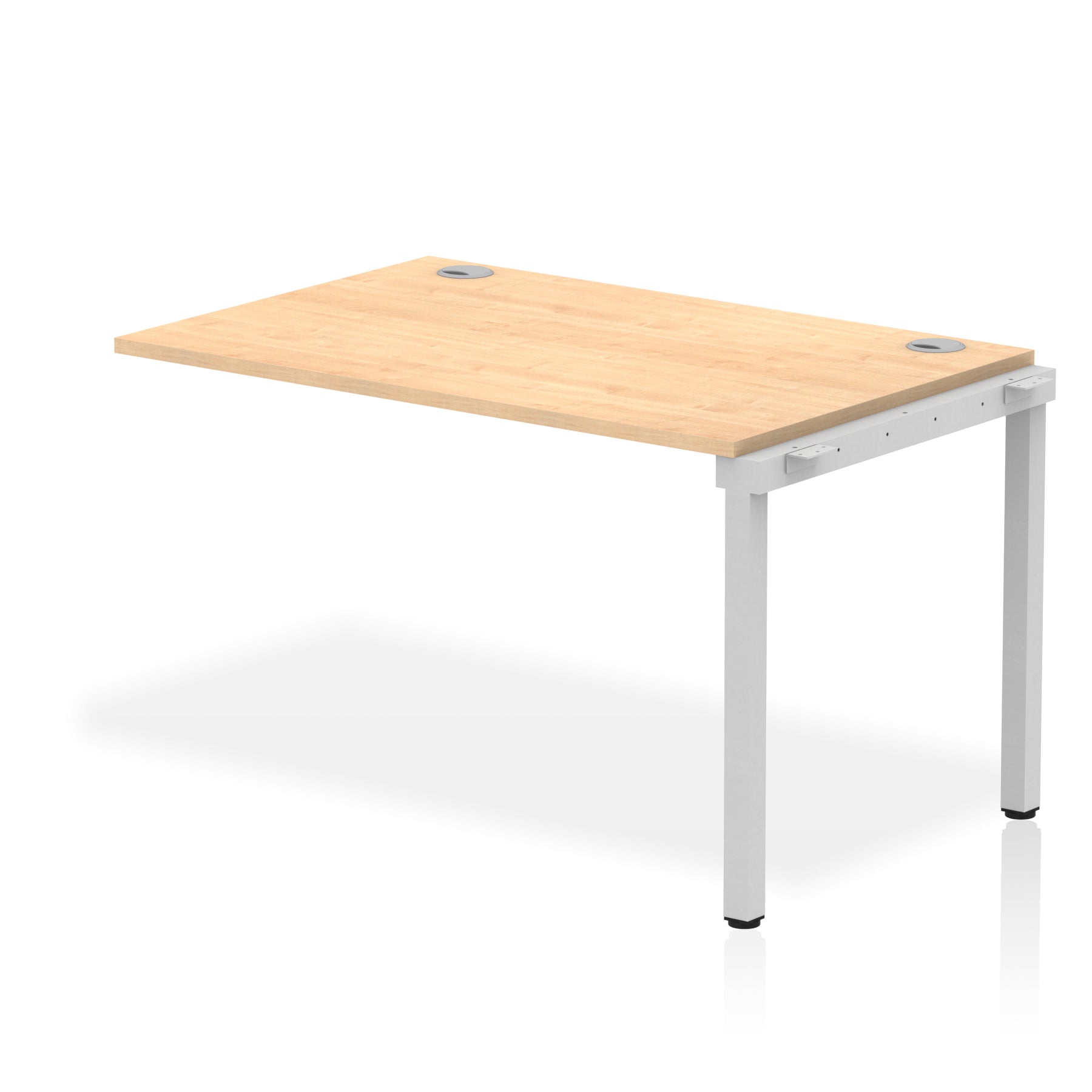 Impulse Single Row Bench Desk Extension Kit, 1200-1800mm, Multiple Desktop & Frame Colours, MFC, Self-Assembly, 10 Year Warranty