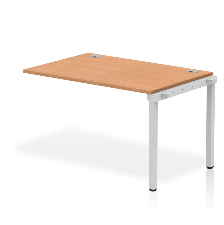 Impulse Single Row Bench Desk Extension Kit, 1200-1800mm, Multiple Desktop & Frame Colours, MFC, Self-Assembly, 10 Year Warranty