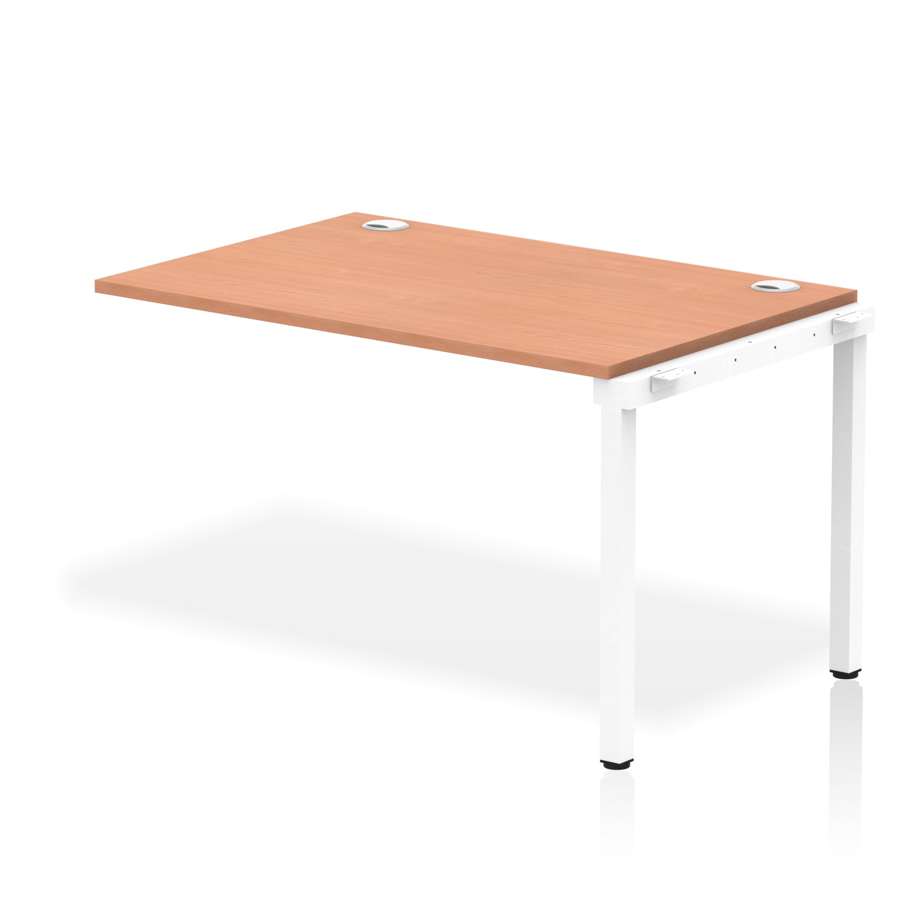 Impulse Single Row Bench Desk Extension Kit, 1200-1800mm, Multiple Desktop & Frame Colours, MFC, Self-Assembly, 10 Year Warranty