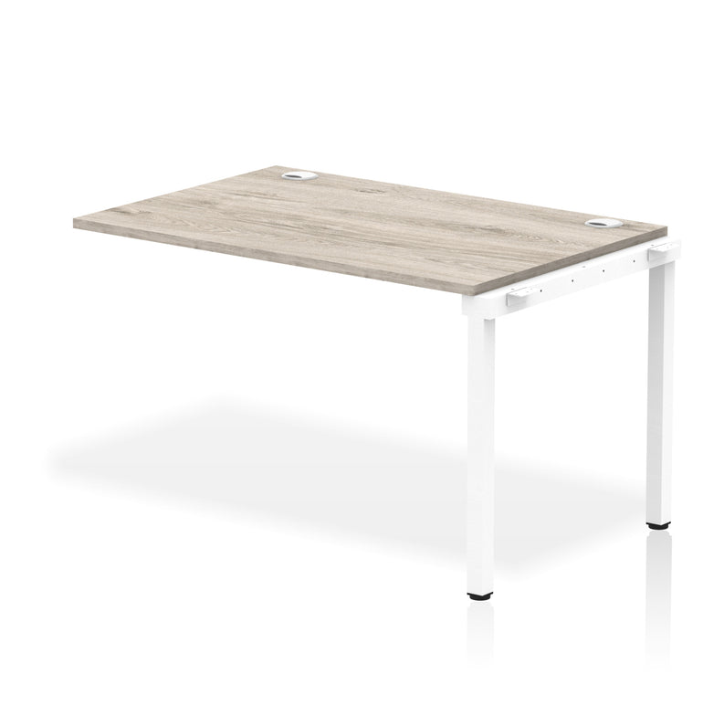 Impulse Single Row Bench Desk Extension Kit, 1200-1800mm, Multiple Desktop & Frame Colours, MFC, Self-Assembly, 10 Year Warranty