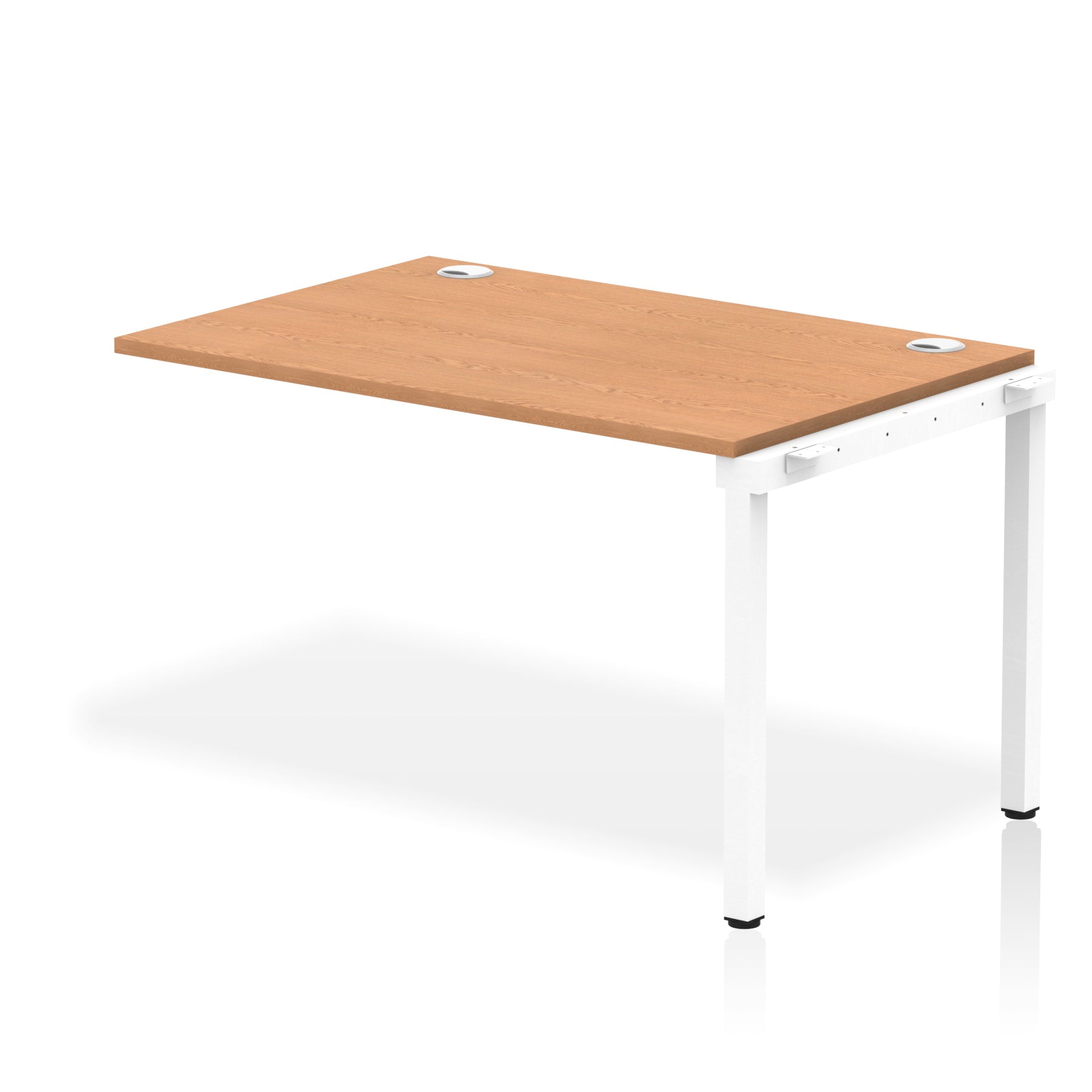 Impulse Single Row Bench Desk Extension Kit, 1200-1800mm, Multiple Desktop & Frame Colours, MFC, Self-Assembly, 10 Year Warranty