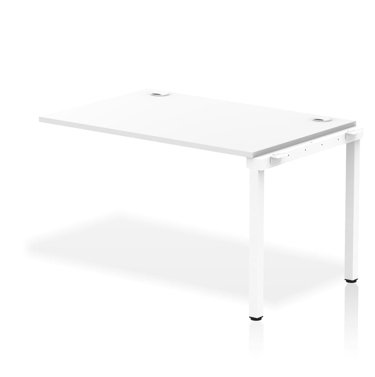 Impulse Single Row Bench Desk Extension Kit, 1200-1800mm, Multiple Desktop & Frame Colours, MFC, Self-Assembly, 10 Year Warranty