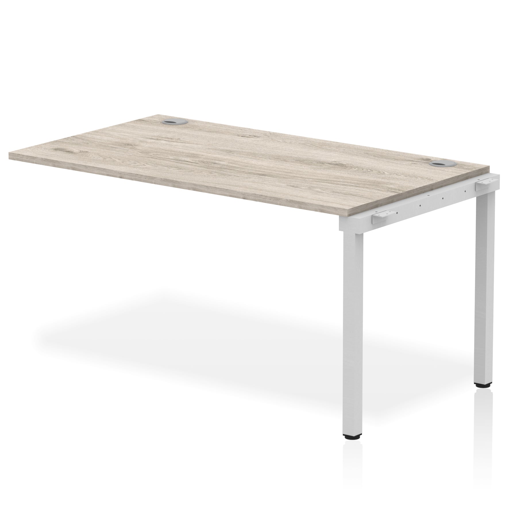 Impulse Single Row Bench Desk Extension Kit, 1200-1800mm, Multiple Desktop & Frame Colours, MFC, Self-Assembly, 10 Year Warranty