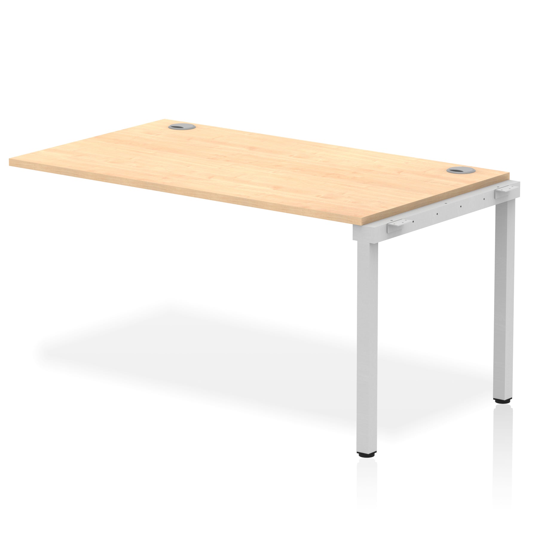 Impulse Single Row Bench Desk Extension Kit, 1200-1800mm, Multiple Desktop & Frame Colours, MFC, Self-Assembly, 10 Year Warranty
