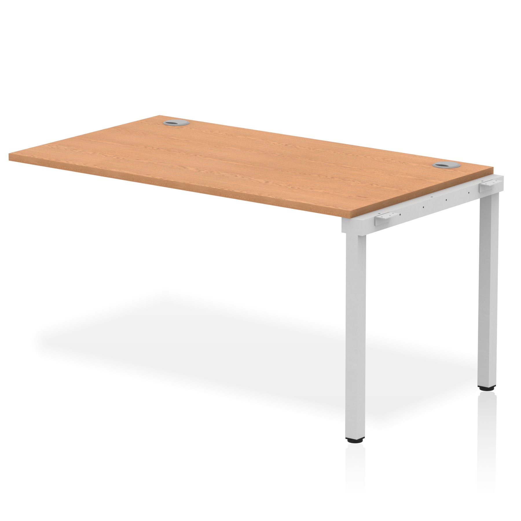Impulse Single Row Bench Desk Extension Kit, 1200-1800mm, Multiple Desktop & Frame Colours, MFC, Self-Assembly, 10 Year Warranty