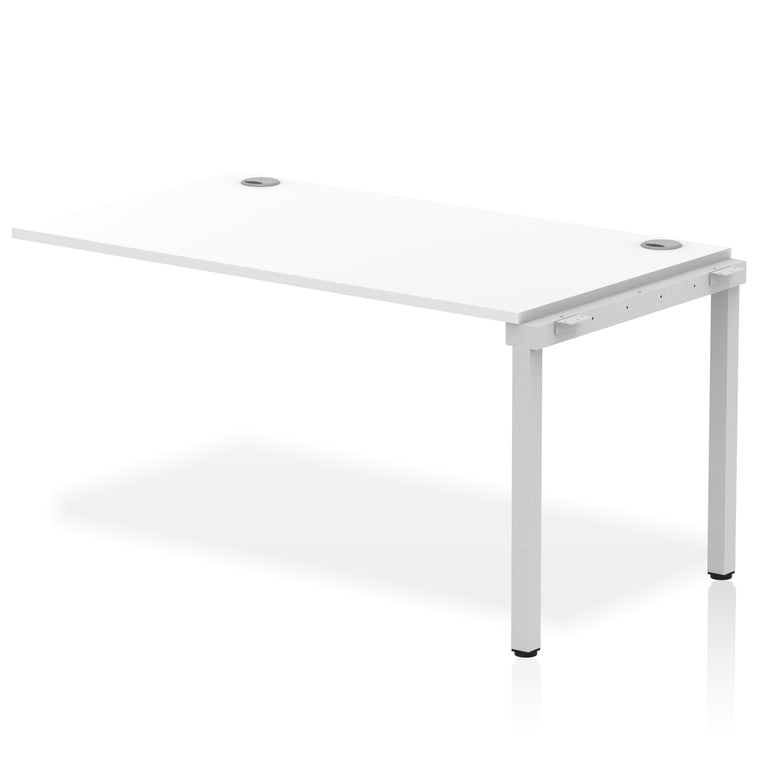 Impulse Single Row Bench Desk Extension Kit, 1200-1800mm, Multiple Desktop & Frame Colours, MFC, Self-Assembly, 10 Year Warranty