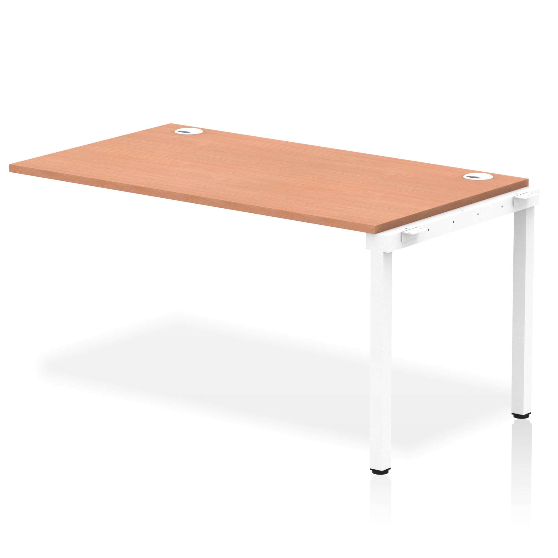 Impulse Single Row Bench Desk Extension Kit, 1200-1800mm, Multiple Desktop & Frame Colours, MFC, Self-Assembly, 10 Year Warranty