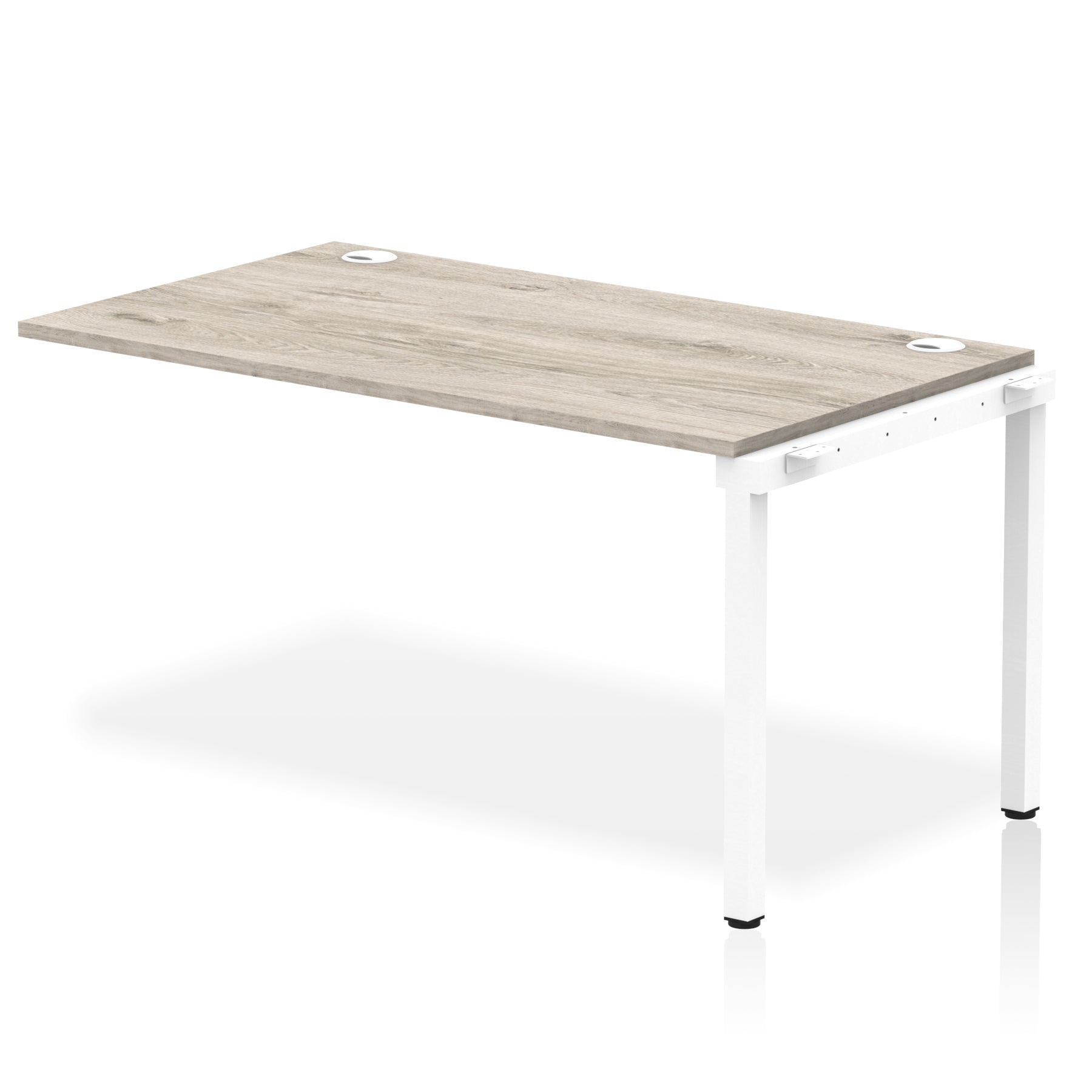 Impulse Single Row Bench Desk Extension Kit, 1200-1800mm, Multiple Desktop & Frame Colours, MFC, Self-Assembly, 10 Year Warranty