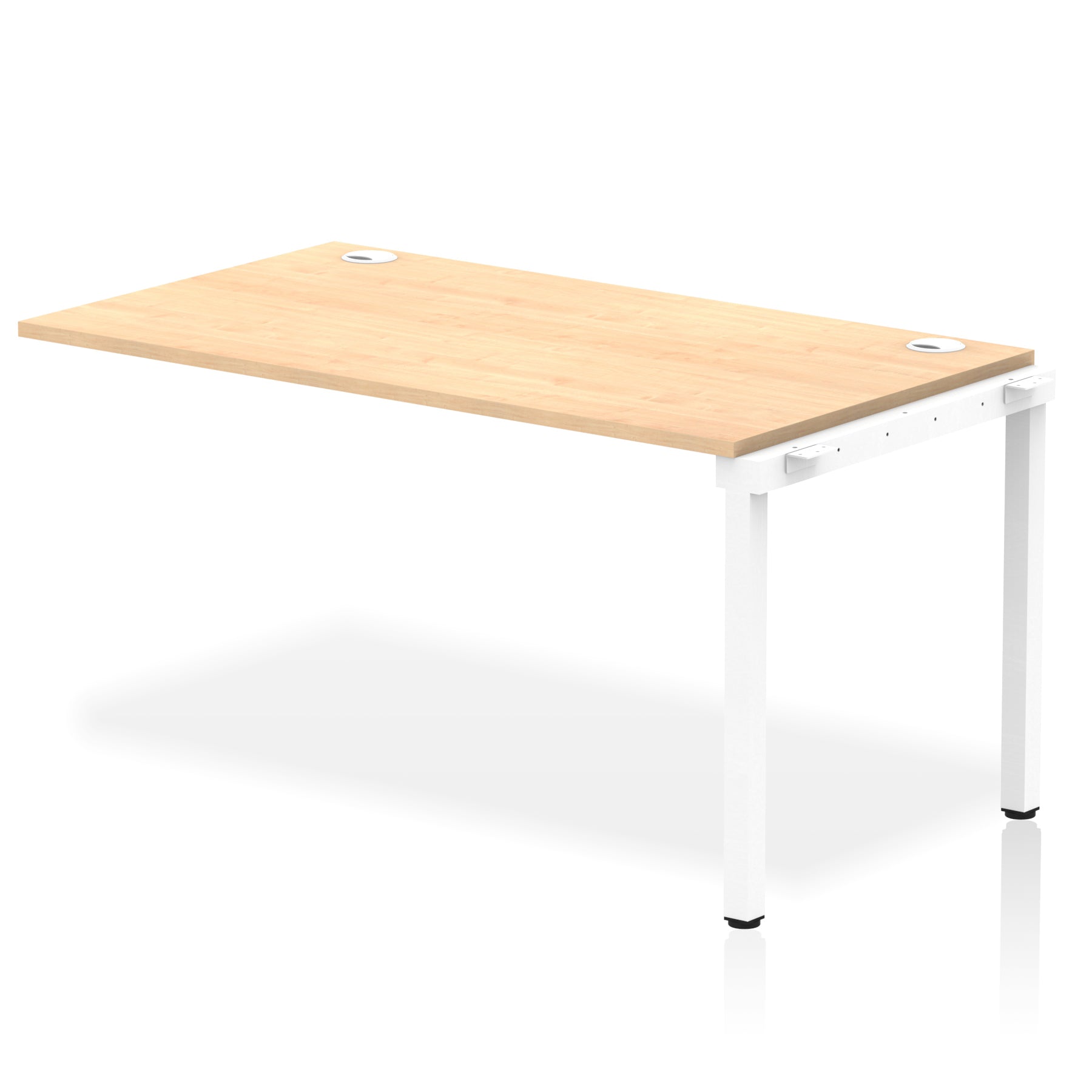 Impulse Single Row Bench Desk Extension Kit, 1200-1800mm, Multiple Desktop & Frame Colours, MFC, Self-Assembly, 10 Year Warranty