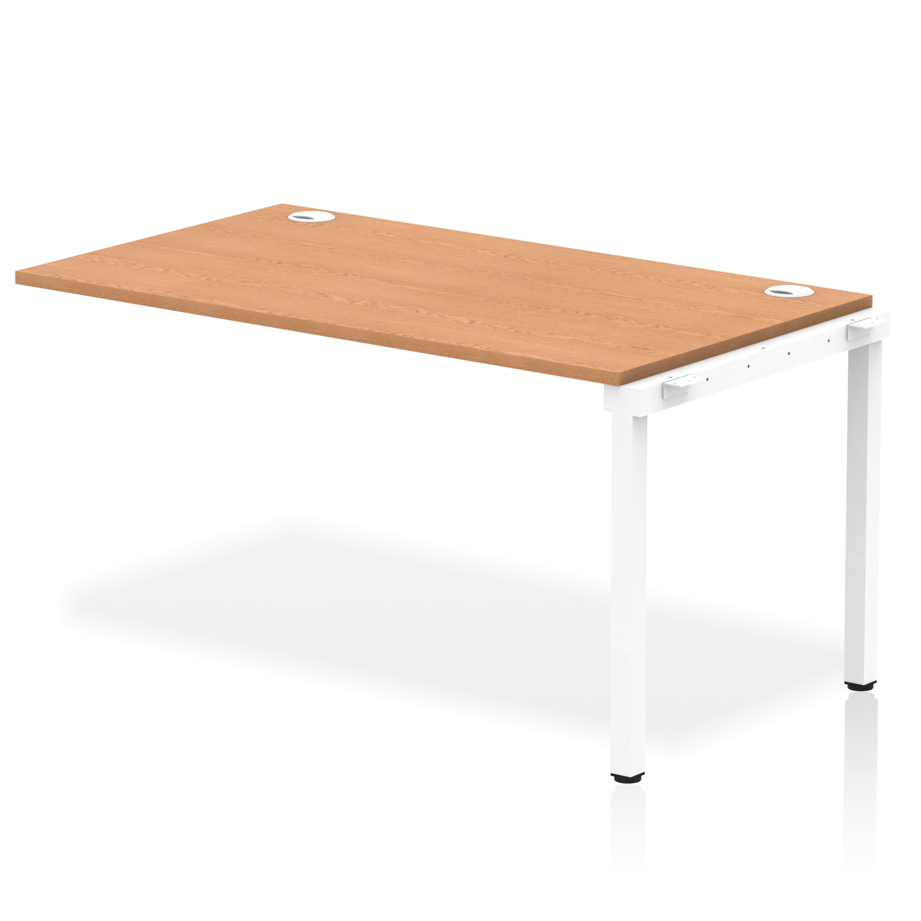 Impulse Single Row Bench Desk Extension Kit, 1200-1800mm, Multiple Desktop & Frame Colours, MFC, Self-Assembly, 10 Year Warranty