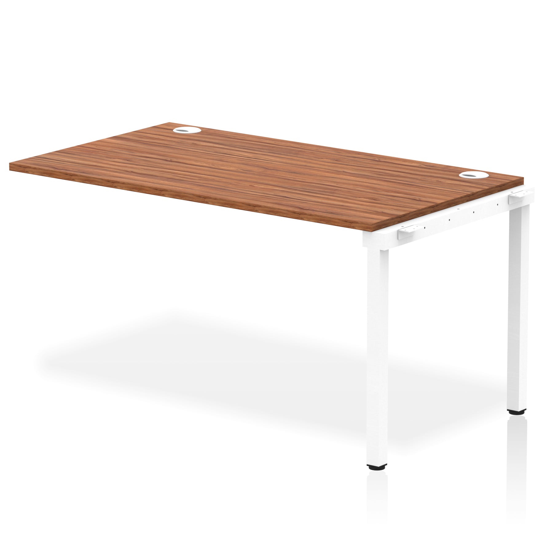 Impulse Single Row Bench Desk Extension Kit, 1200-1800mm, Multiple Desktop & Frame Colours, MFC, Self-Assembly, 10 Year Warranty