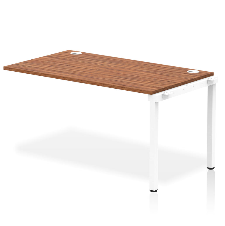Impulse Single Row Bench Desk Extension Kit, 1200-1800mm, Multiple Desktop & Frame Colours, MFC, Self-Assembly, 10 Year Warranty