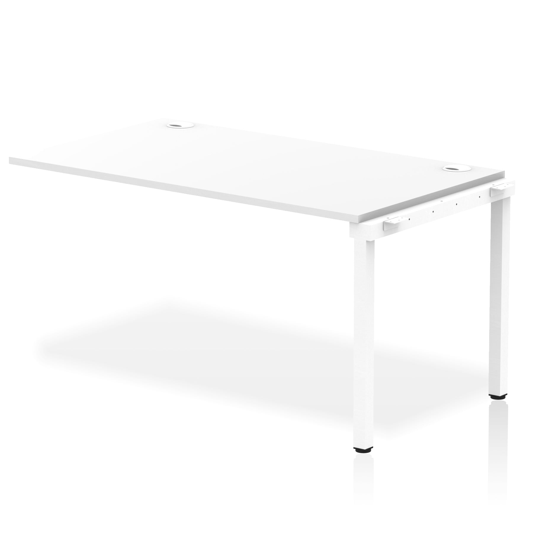 Impulse Single Row Bench Desk Extension Kit, 1200-1800mm, Multiple Desktop & Frame Colours, MFC, Self-Assembly, 10 Year Warranty
