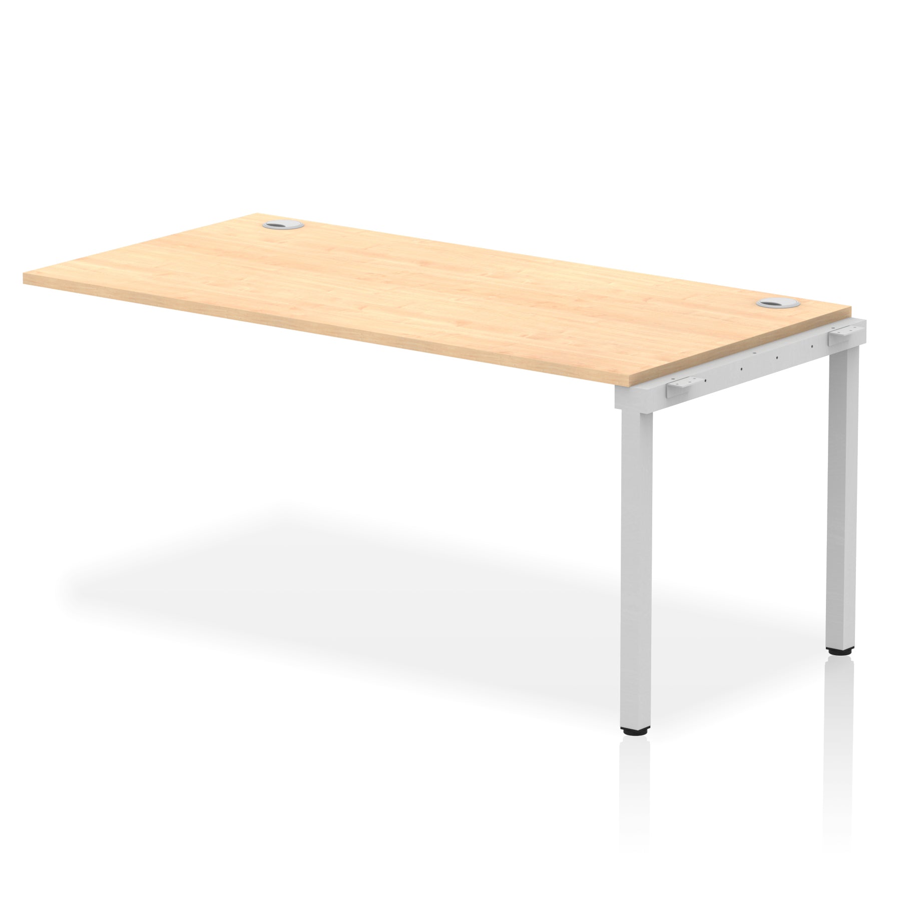 Impulse Single Row Bench Desk Extension Kit, 1200-1800mm, Multiple Desktop & Frame Colours, MFC, Self-Assembly, 10 Year Warranty