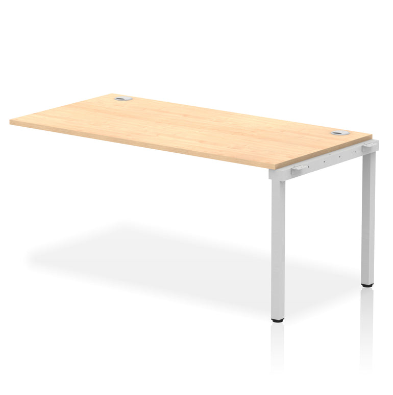 Impulse Single Row Bench Desk Extension Kit, 1200-1800mm, Multiple Desktop & Frame Colours, MFC, Self-Assembly, 10 Year Warranty