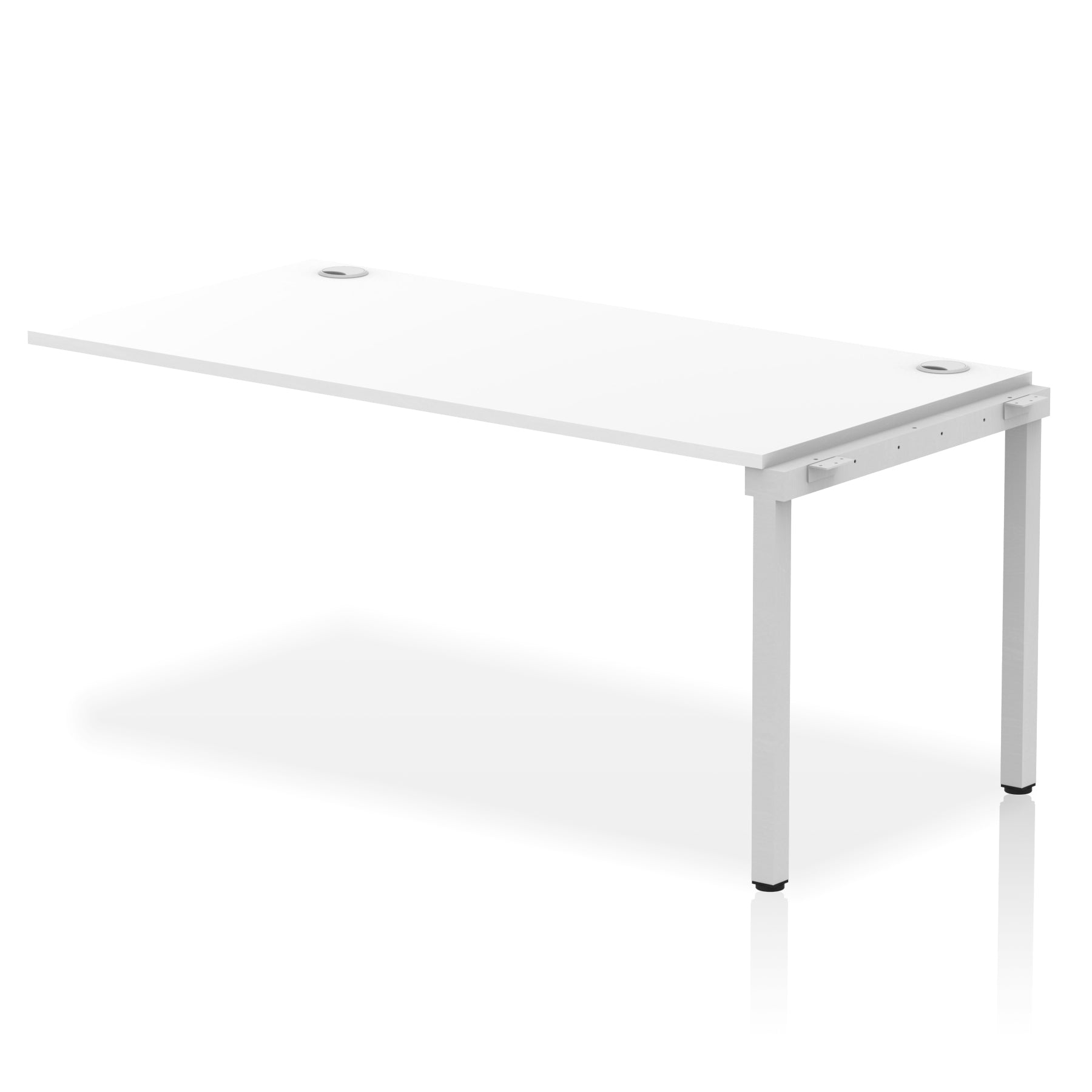 Impulse Single Row Bench Desk Extension Kit, 1200-1800mm, Multiple Desktop & Frame Colours, MFC, Self-Assembly, 10 Year Warranty