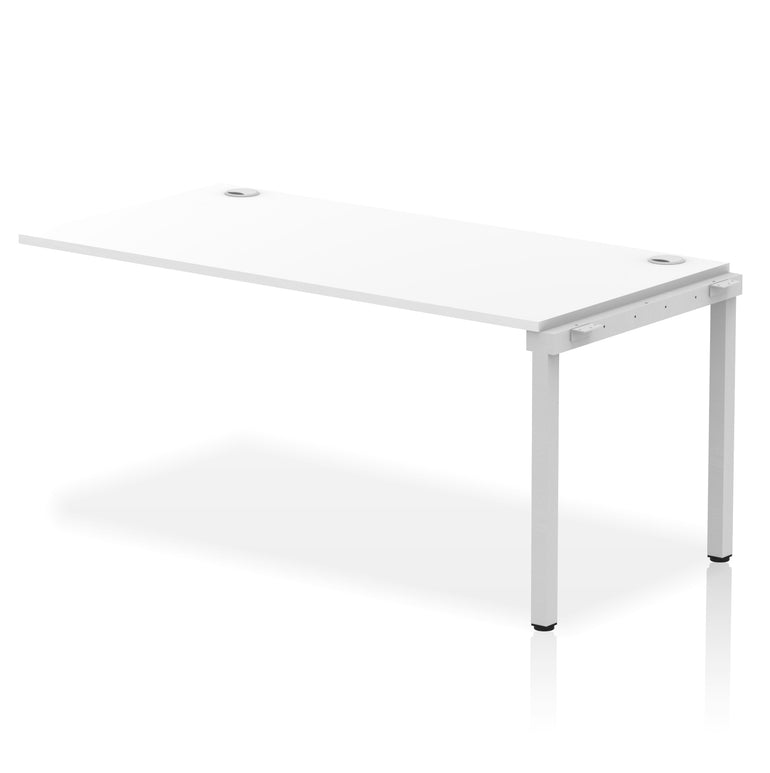 Impulse Single Row Bench Desk Extension Kit, 1200-1800mm, Multiple Desktop & Frame Colours, MFC, Self-Assembly, 10 Year Warranty