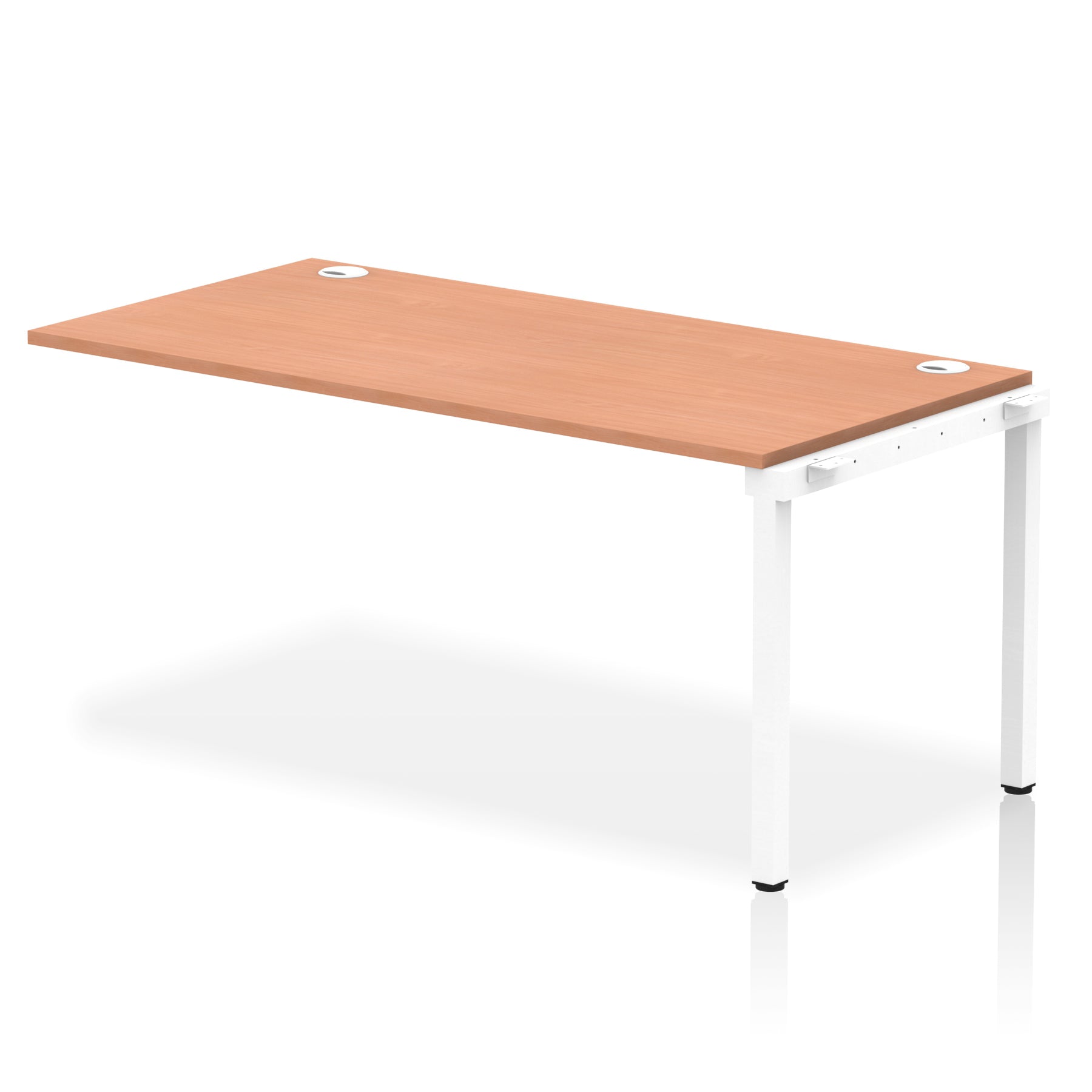 Impulse Single Row Bench Desk Extension Kit, 1200-1800mm, Multiple Desktop & Frame Colours, MFC, Self-Assembly, 10 Year Warranty