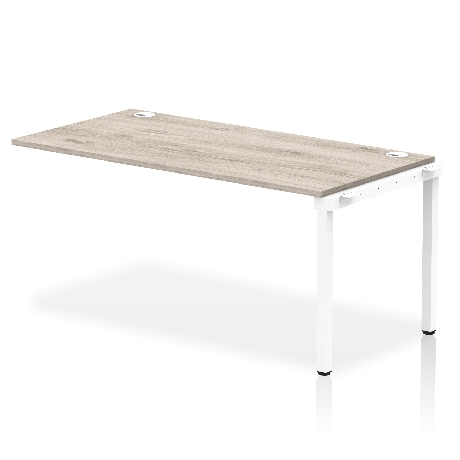Impulse Single Row Bench Desk Extension Kit, 1200-1800mm, Multiple Desktop & Frame Colours, MFC, Self-Assembly, 10 Year Warranty