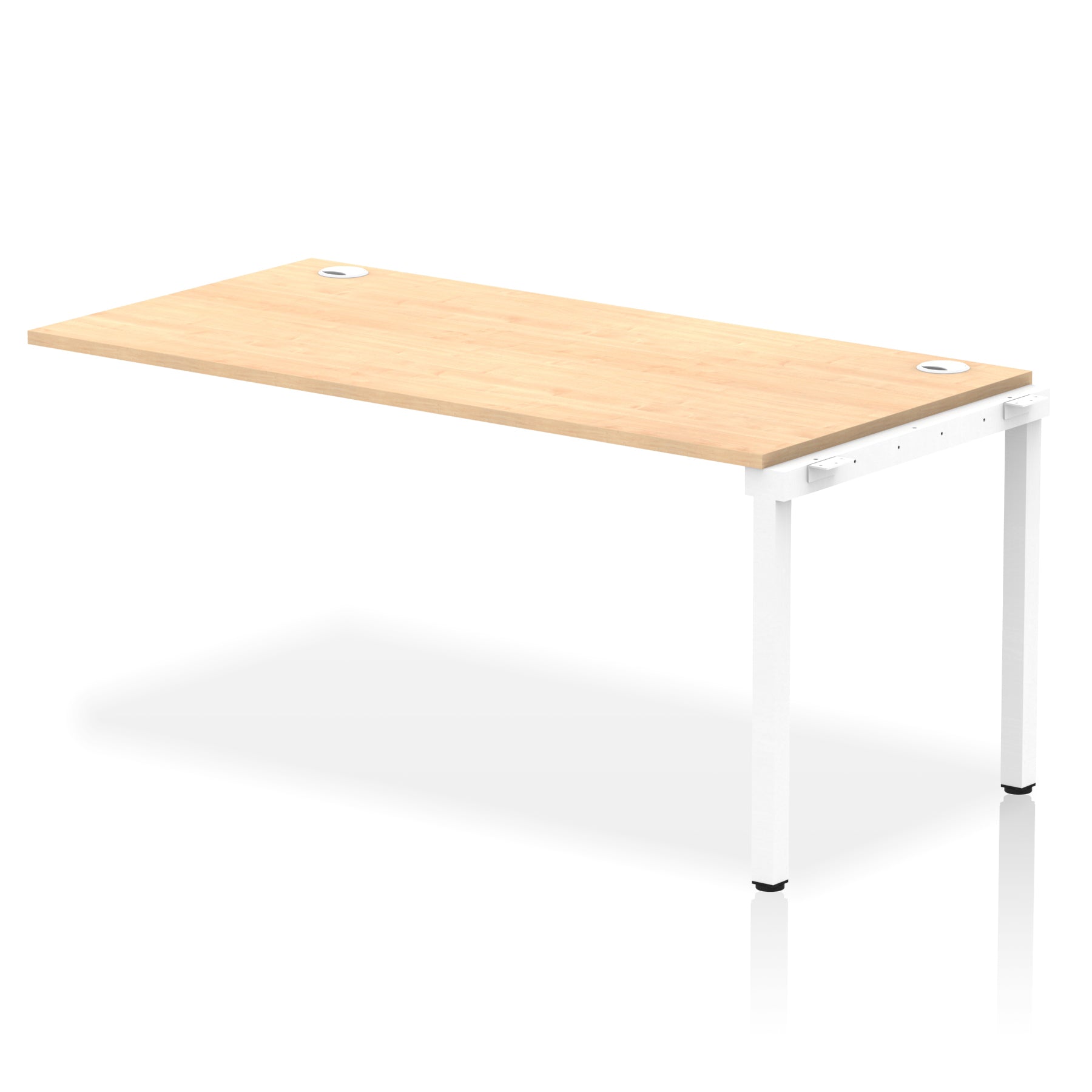 Impulse Single Row Bench Desk Extension Kit, 1200-1800mm, Multiple Desktop & Frame Colours, MFC, Self-Assembly, 10 Year Warranty