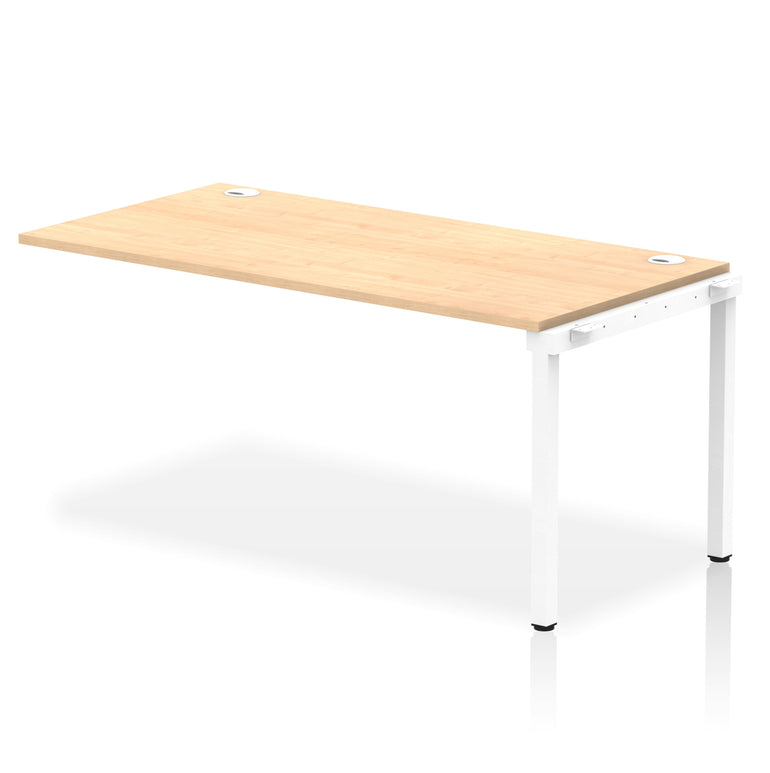 Impulse Single Row Bench Desk Extension Kit, 1200-1800mm, Multiple Desktop & Frame Colours, MFC, Self-Assembly, 10 Year Warranty