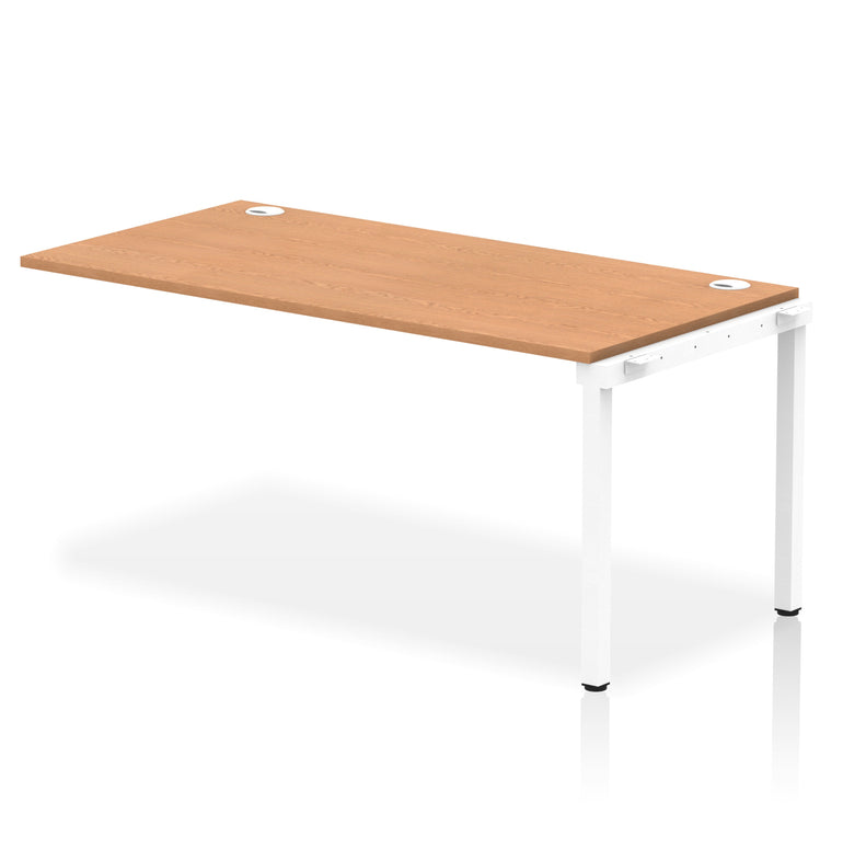Impulse Single Row Bench Desk Extension Kit, 1200-1800mm, Multiple Desktop & Frame Colours, MFC, Self-Assembly, 10 Year Warranty