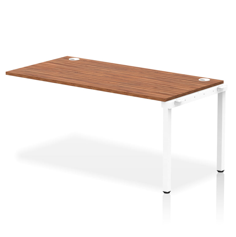 Impulse Single Row Bench Desk Extension Kit, 1200-1800mm, Multiple Desktop & Frame Colours, MFC, Self-Assembly, 10 Year Warranty