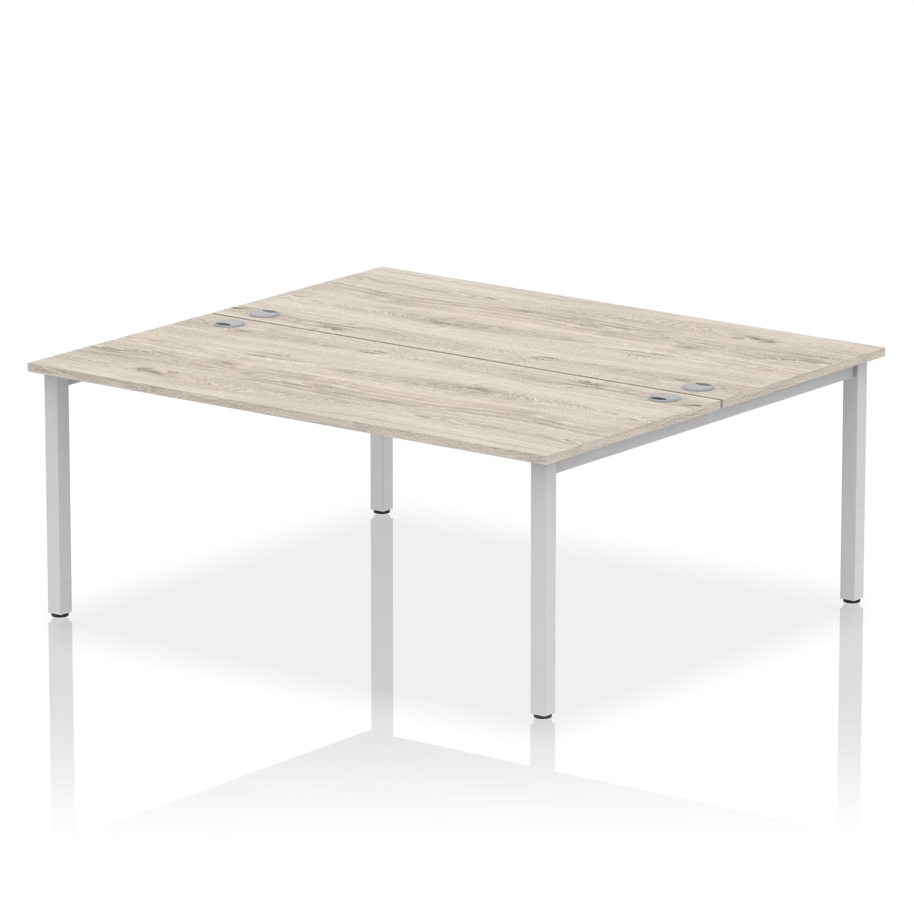 Impulse B2B 2 Person Bench Desk, 1200-1800mm – Multiple Top & Frame Colours, Durable MFC, Self Assembly, 10 Year Warranty – Modern Office Workstation