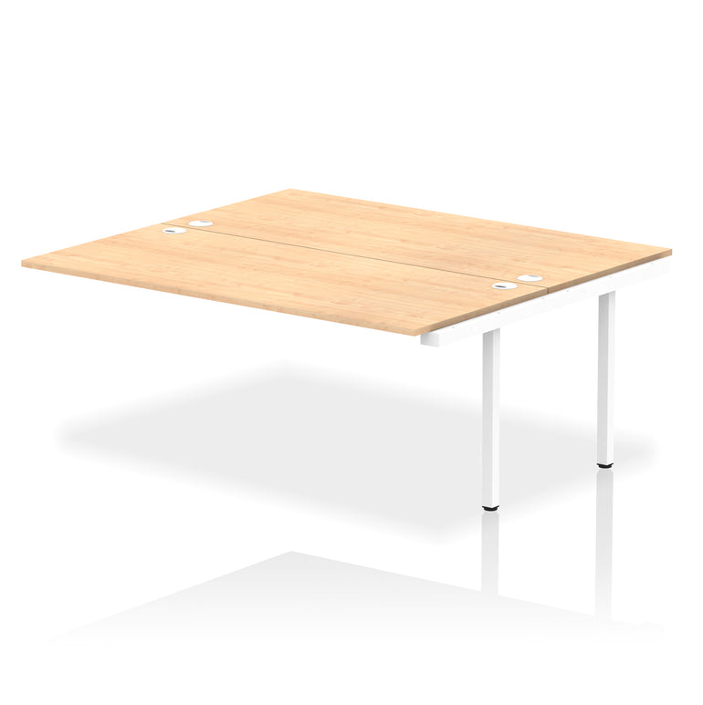 Impulse B2B 2 Person Bench Desk Extension Kit, 1200-1800mm Width, Multiple Colour & Frame Options, Durable MFC, 10 Year Warranty – Office Workstation, Self-Assembly