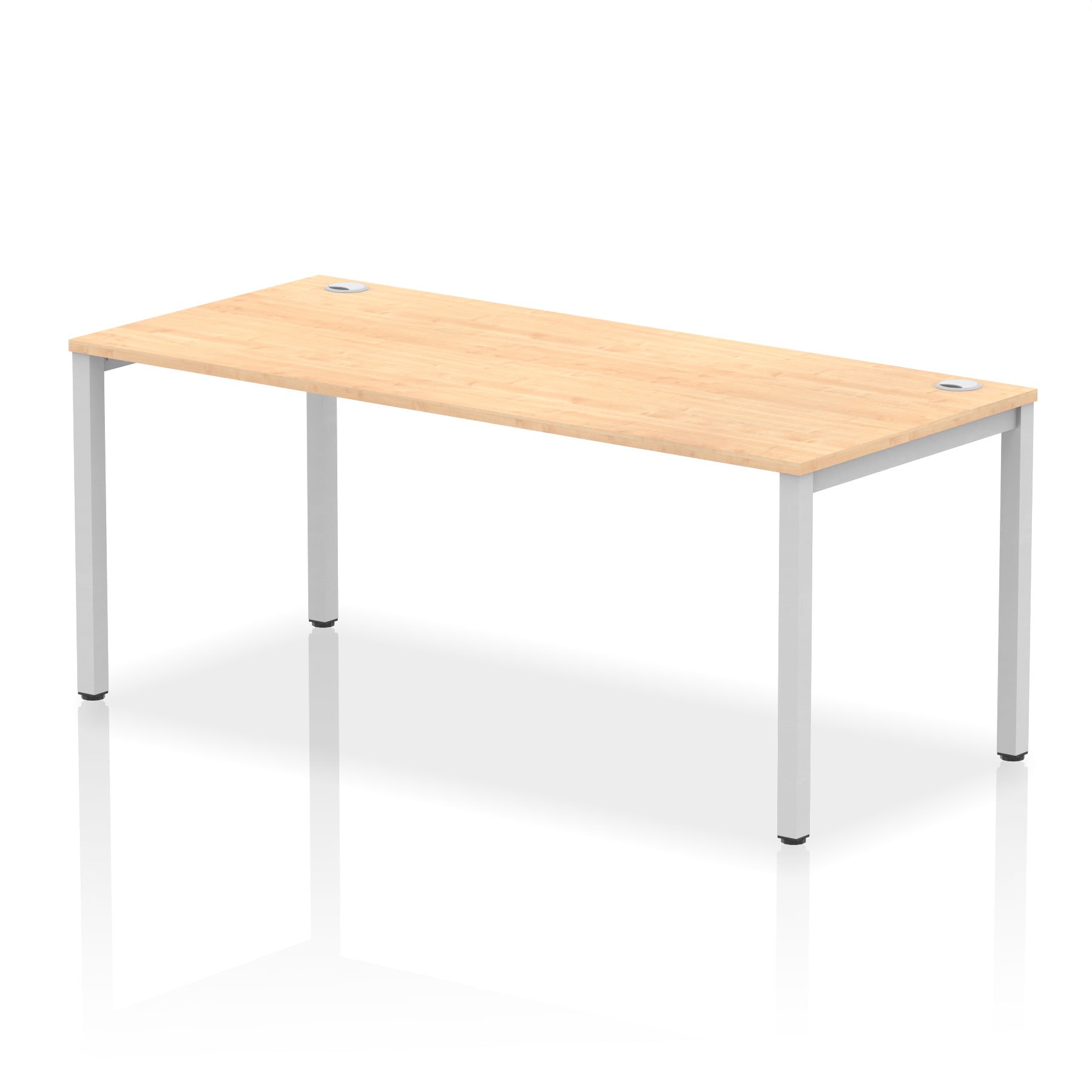 Impulse Single Starter Bench Desk – Office Workstation, 1200–1800mm Width, Multiple Top & Frame Colours, Durable MFC, Self-Assembly, 10 Year Warranty