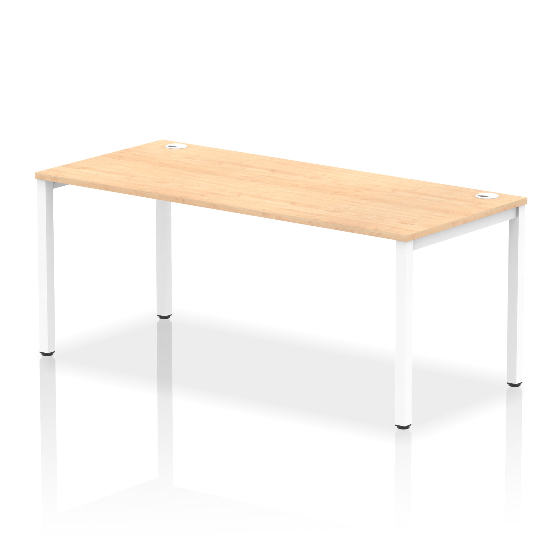 Impulse Single Starter Bench Desk – Office Workstation, 1200–1800mm Width, Multiple Top & Frame Colours, Durable MFC, Self-Assembly, 10 Year Warranty