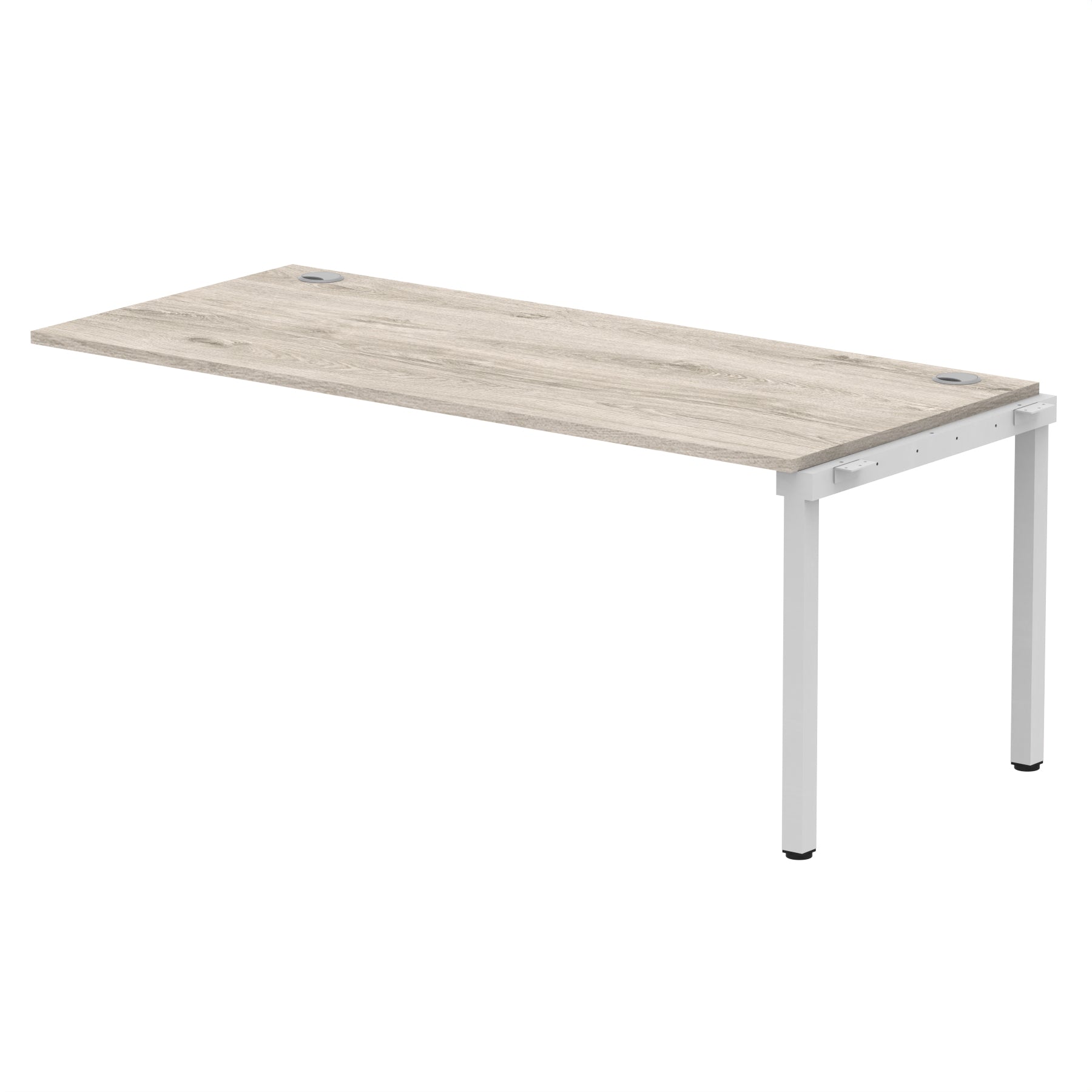 Impulse Single Row Bench Desk Extension Kit, 1200-1800mm, Multiple Desktop & Frame Colours, MFC, Self-Assembly, 10 Year Warranty