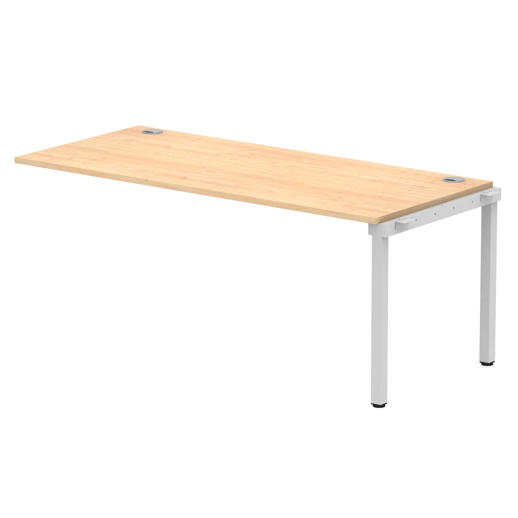 Impulse Single Row Bench Desk Extension Kit, 1200-1800mm, Multiple Desktop & Frame Colours, MFC, Self-Assembly, 10 Year Warranty