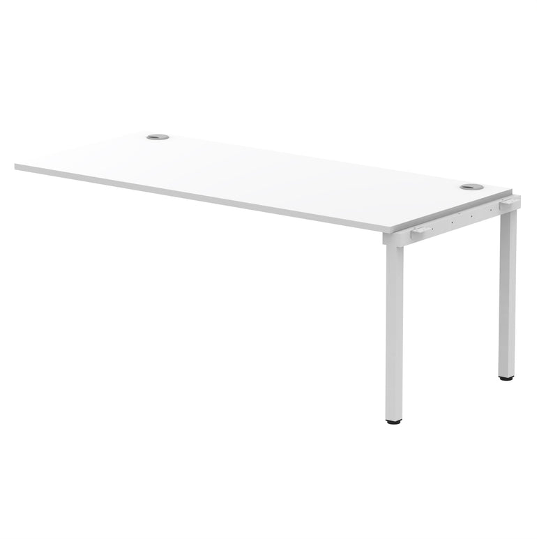 Impulse Single Row Bench Desk Extension Kit, 1200-1800mm, Multiple Desktop & Frame Colours, MFC, Self-Assembly, 10 Year Warranty
