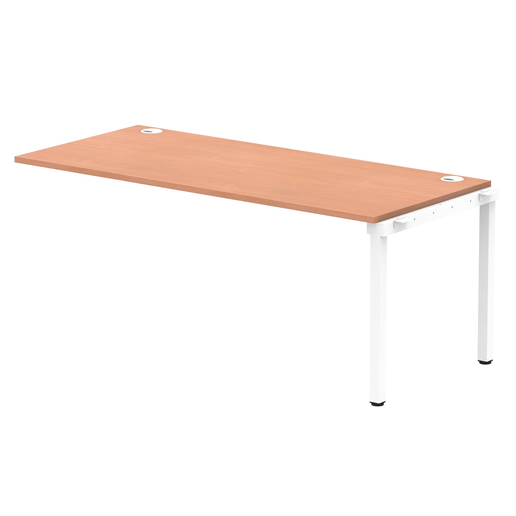 Impulse Single Row Bench Desk Extension Kit, 1200-1800mm, Multiple Desktop & Frame Colours, MFC, Self-Assembly, 10 Year Warranty