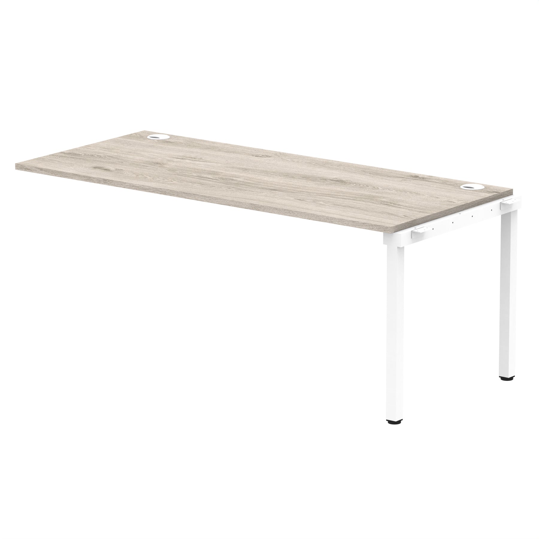 Impulse Single Row Bench Desk Extension Kit, 1200-1800mm, Multiple Desktop & Frame Colours, MFC, Self-Assembly, 10 Year Warranty