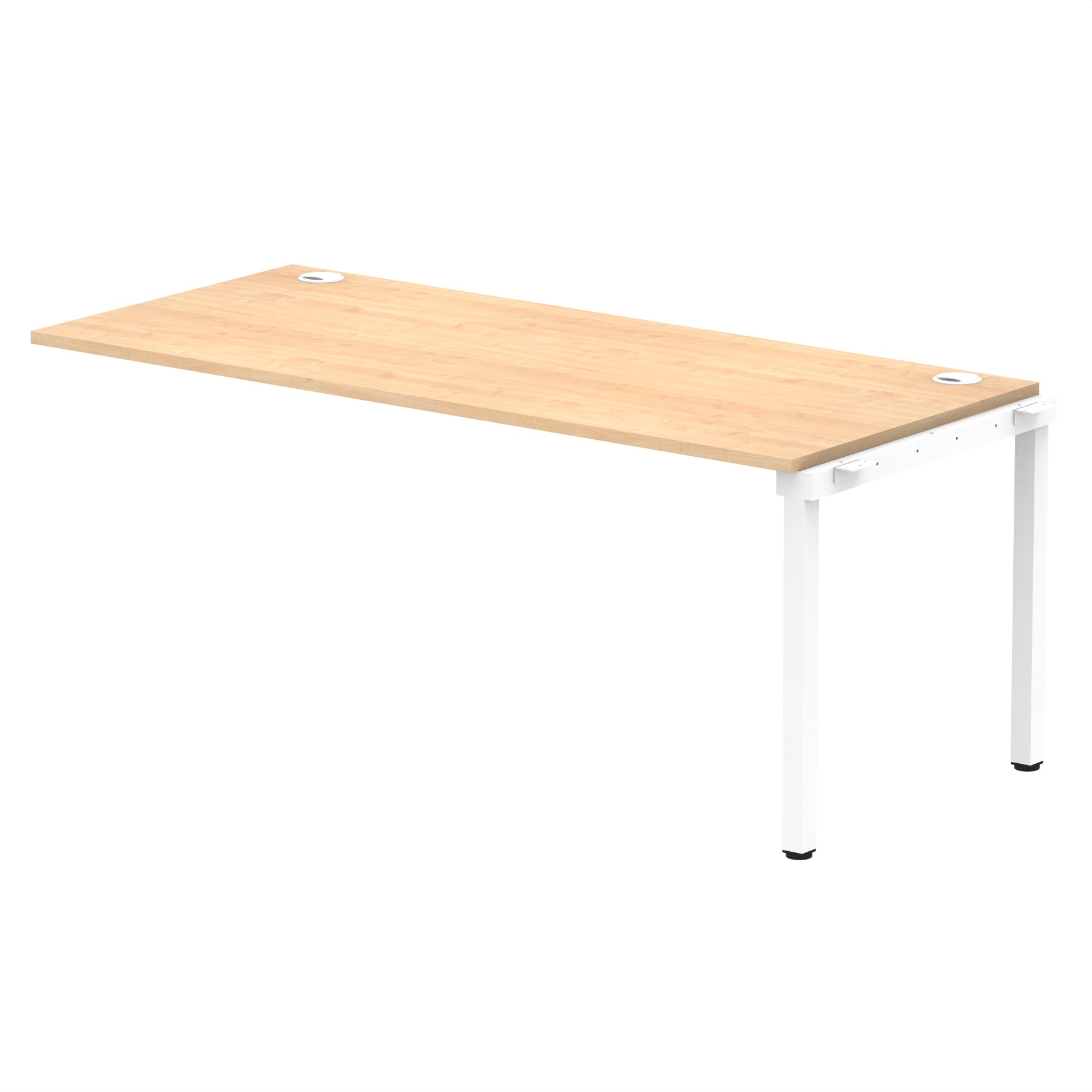Impulse Single Row Bench Desk Extension Kit, 1200-1800mm, Multiple Desktop & Frame Colours, MFC, Self-Assembly, 10 Year Warranty