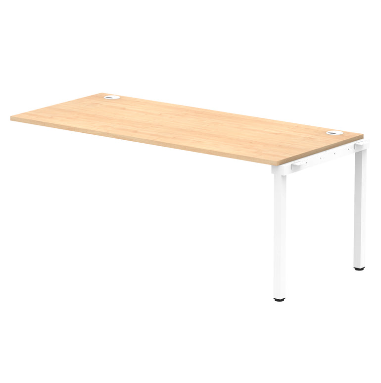 Impulse Single Row Bench Desk Extension Kit, 1200-1800mm, Multiple Desktop & Frame Colours, MFC, Self-Assembly, 10 Year Warranty