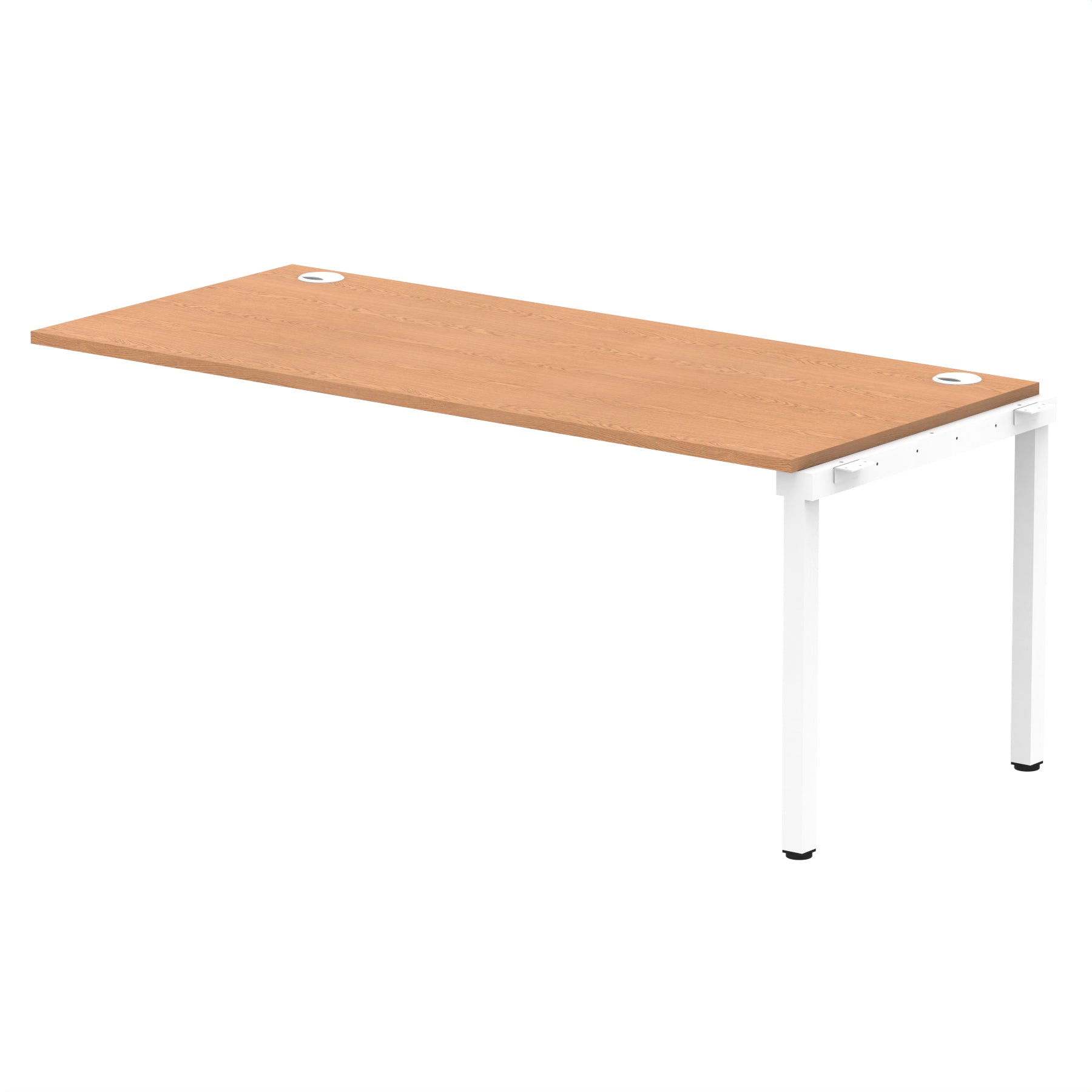 Impulse Single Row Bench Desk Extension Kit, 1200-1800mm, Multiple Desktop & Frame Colours, MFC, Self-Assembly, 10 Year Warranty