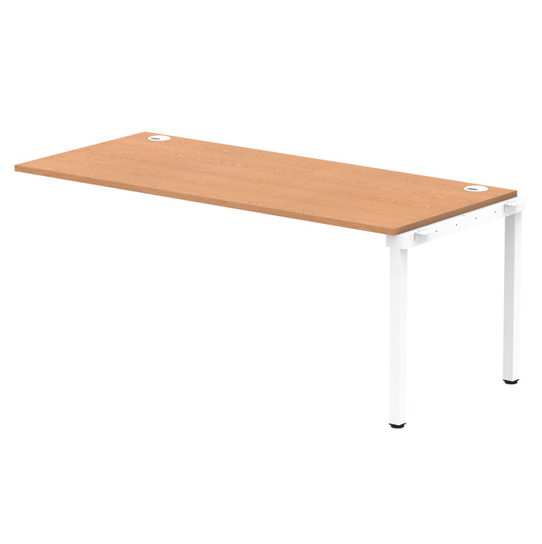 Impulse Single Row Bench Desk Extension Kit, 1200-1800mm, Multiple Desktop & Frame Colours, MFC, Self-Assembly, 10 Year Warranty