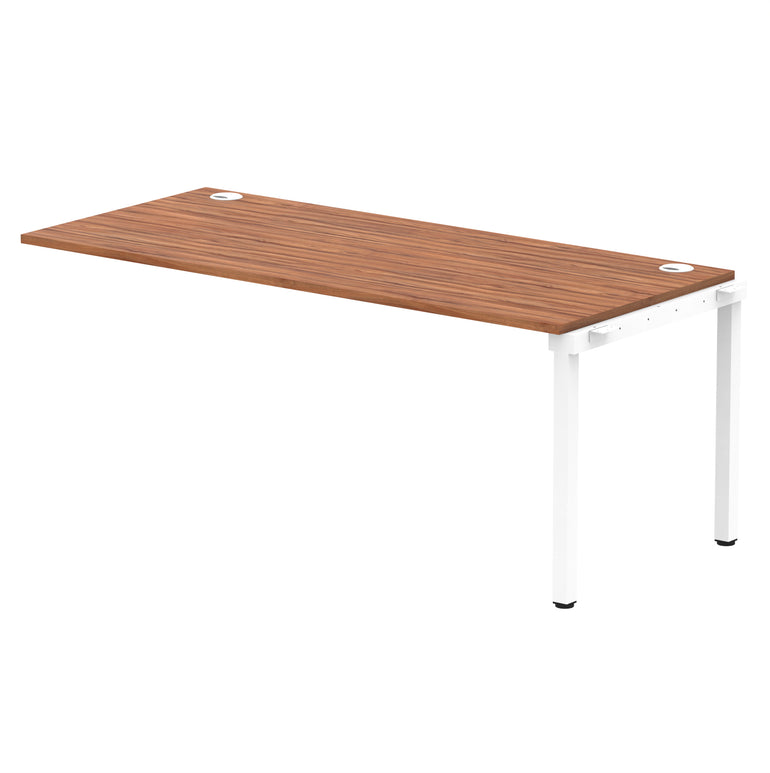 Impulse Single Row Bench Desk Extension Kit, 1200-1800mm, Multiple Desktop & Frame Colours, MFC, Self-Assembly, 10 Year Warranty