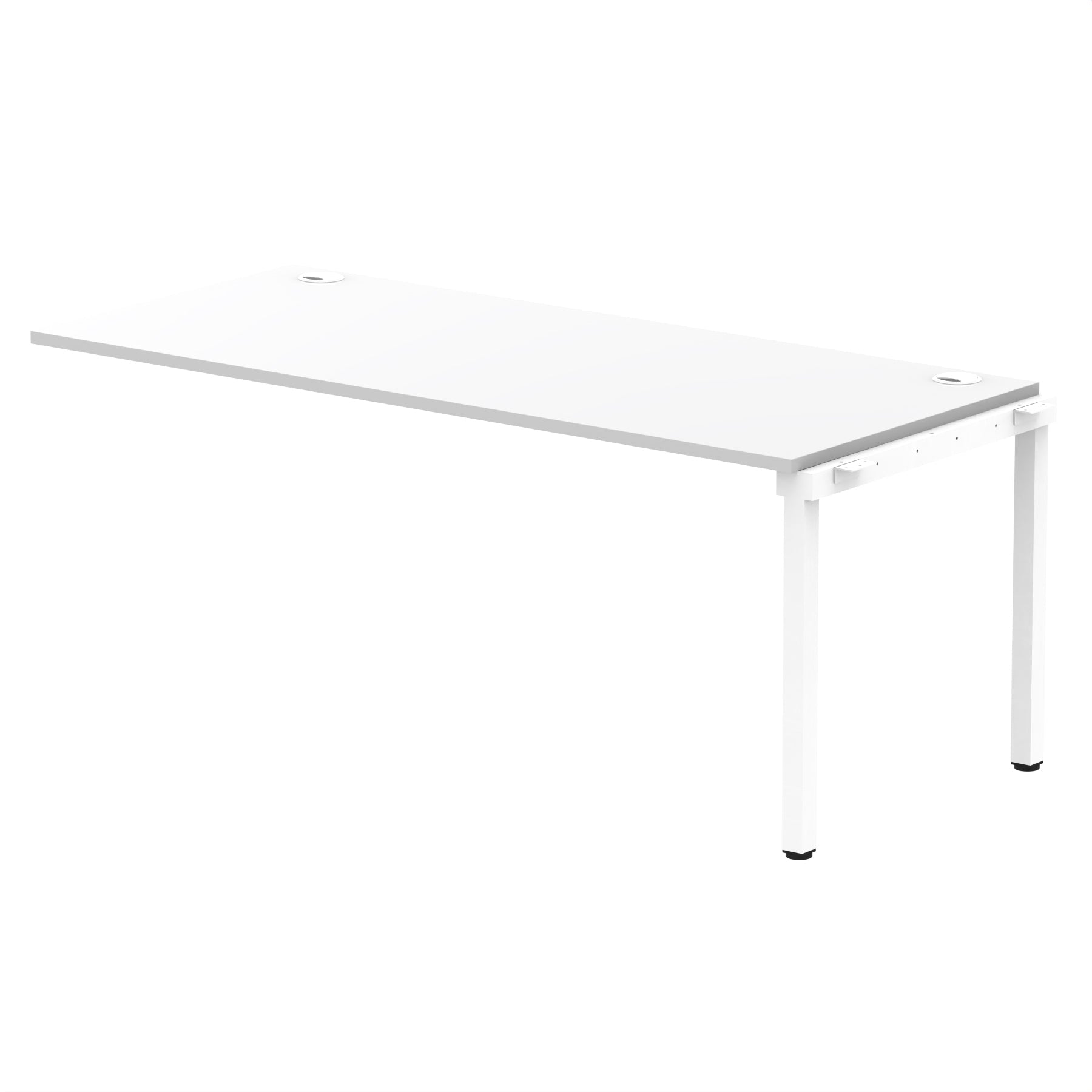 Impulse Single Row Bench Desk Extension Kit, 1200-1800mm, Multiple Desktop & Frame Colours, MFC, Self-Assembly, 10 Year Warranty