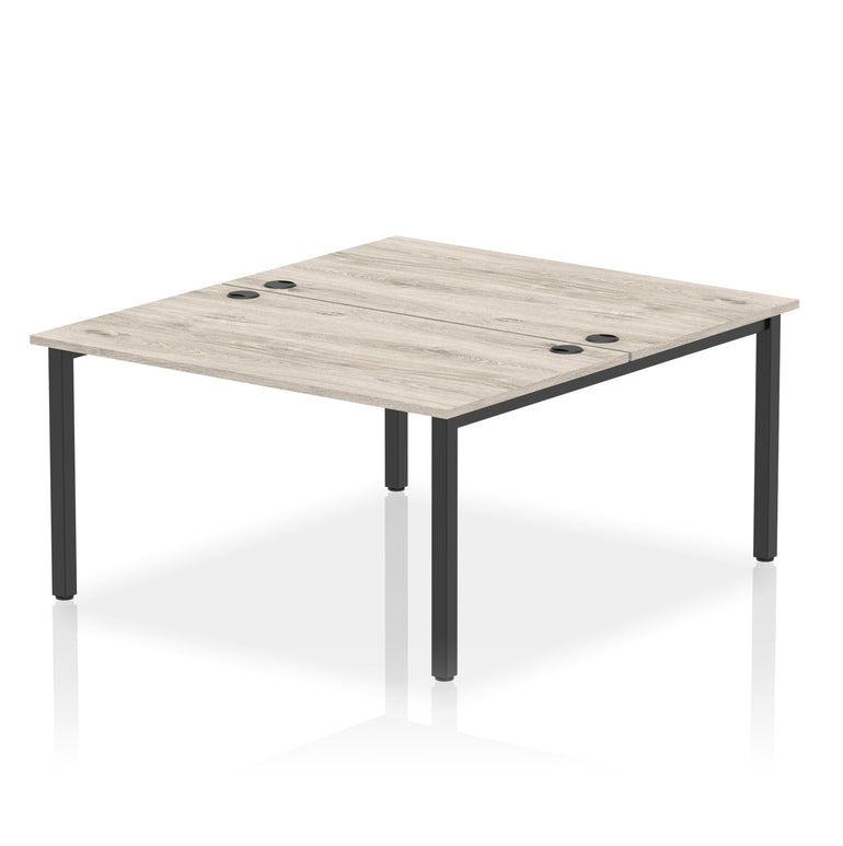 Impulse B2B 2 Person Bench Desk, 1200-1800mm – Multiple Top & Frame Colours, Durable MFC, Self Assembly, 10 Year Warranty – Modern Office Workstation