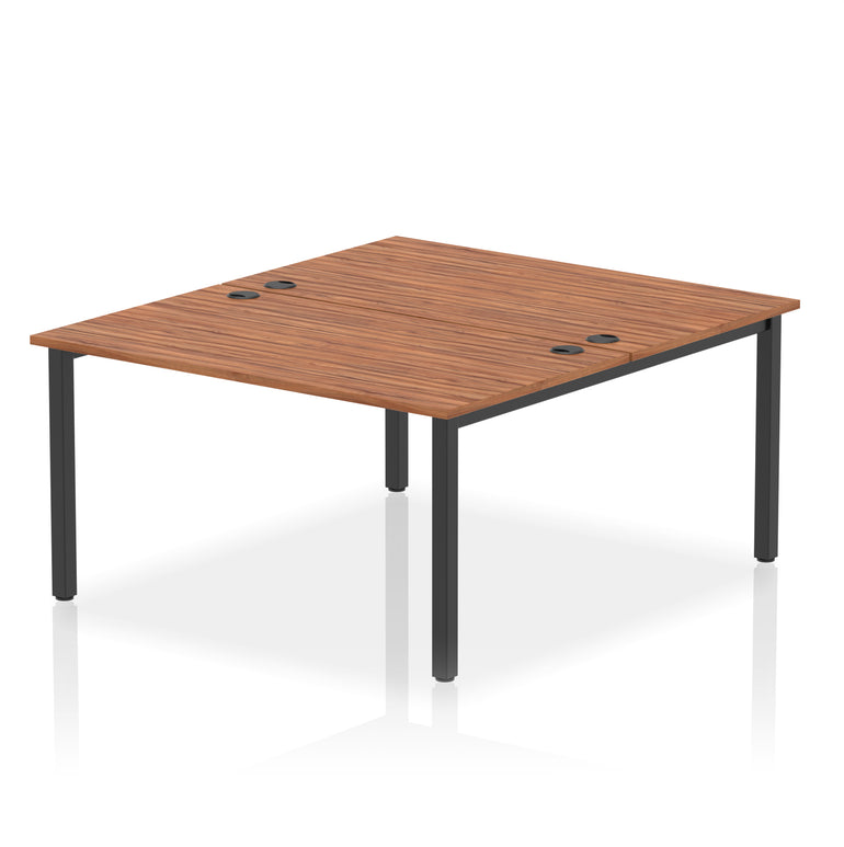 Impulse B2B 2 Person Bench Desk, 1200-1800mm – Multiple Top & Frame Colours, Durable MFC, Self Assembly, 10 Year Warranty – Modern Office Workstation