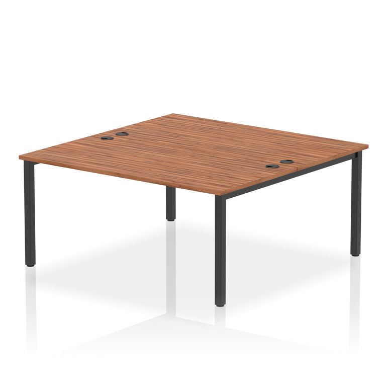 Impulse B2B 2 Person Bench Desk, 1200-1800mm – Multiple Top & Frame Colours, Durable MFC, Self Assembly, 10 Year Warranty – Modern Office Workstation